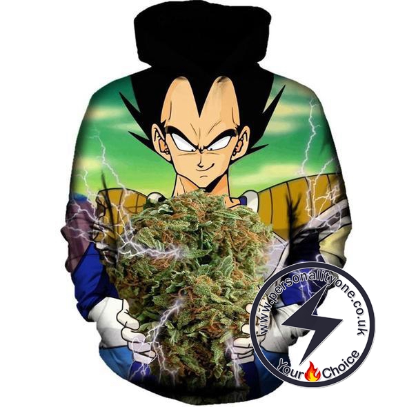 Dragon Ball Z - Vegeta Weed 3D - Hoodies
